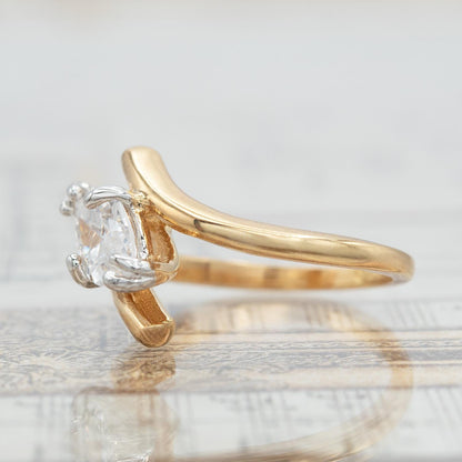 Vintage Marquise East West Setting Cubic Zirconia Ring 2 Ct Solitaire Engagement Ring