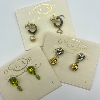 Vintage Oscar de la Renta Earring Set! Three pairs of designer earrings for the price of one. Handpicked from our curated collection Just for YOU!.  $200+ Value