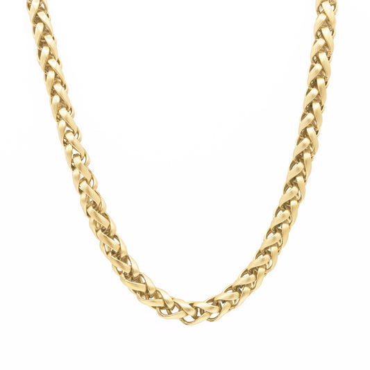 Vintage Oscar De La Renta 24" Inch Matte Gold Plated Chain Women's Necklace