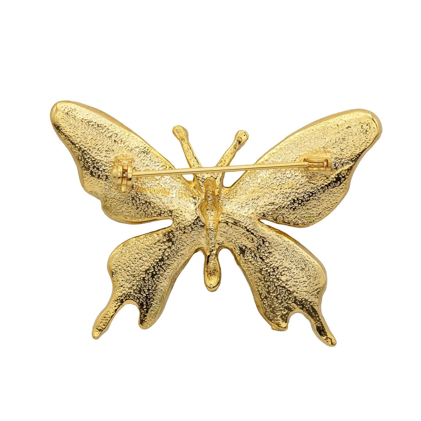 Women's Vintage Butterfly Brooch Pin Austrian Crystals Antique Style Gold Plated
