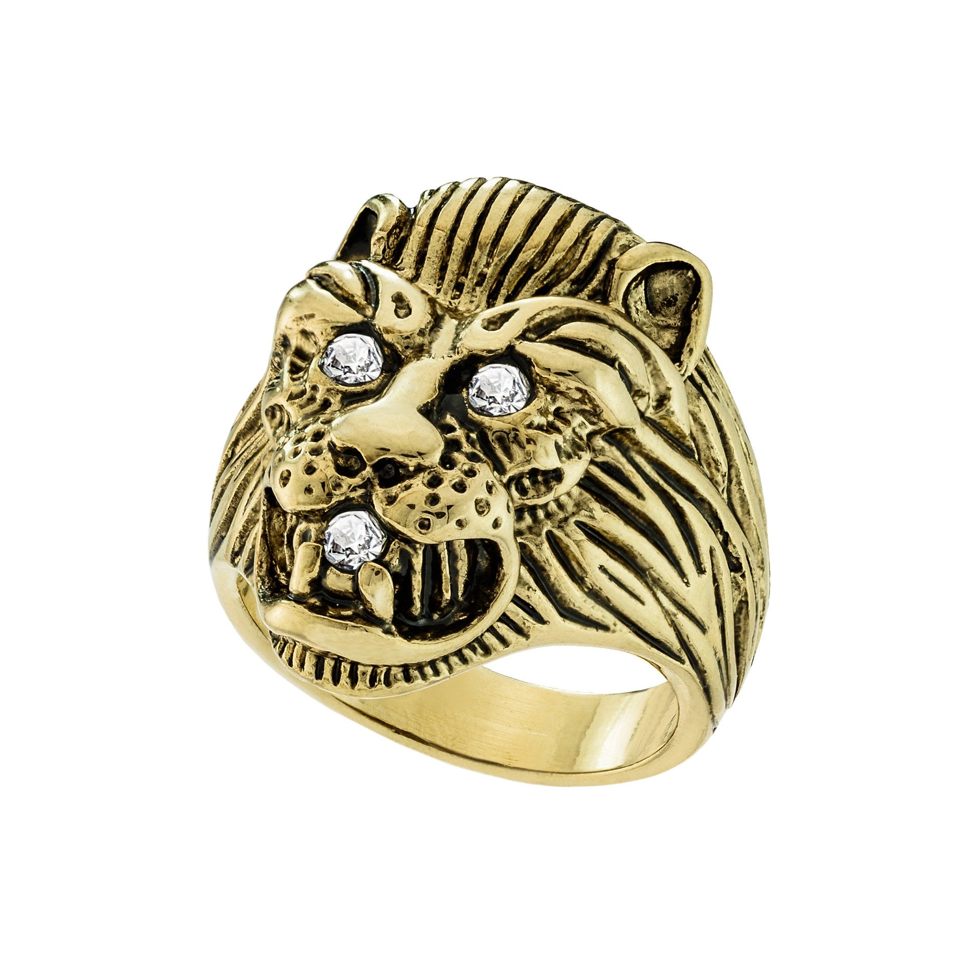 Vintage Zodiac Birthstone Lion Ring Made in the USA