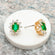 Vintage Austrian Crystal Post Earrings E1291