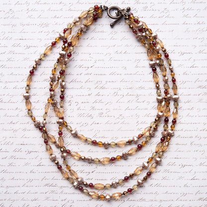 Vintage Oscar De La Renta Freshwater Pearl with Glass and Resin Beads. Antique Jewelry Designer Jewelry