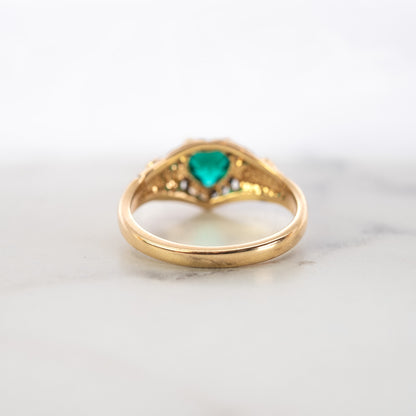 Women's Vintage Ring Austrian Crystal Antique 18k Gold Electroplated Filigree Ring R1375 Vintage Womans Ornate Antique Jewelry