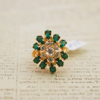 Gold Emerald Green Crystal