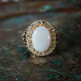 Gold Clear Crystal Opal