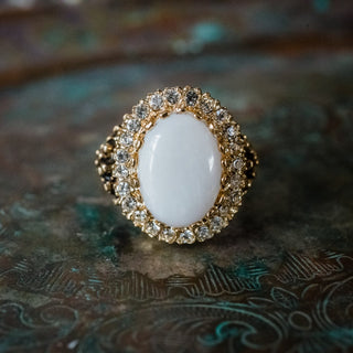 Gold Clear Crystal Opal