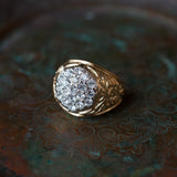 Antique Yellow Gold Crystal Clear