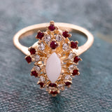 Genuine Opal Gold Ruby
