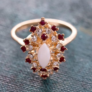 Genuine Opal Gold Ruby