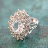 White Gold Clear Crystal