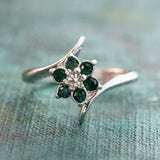 Silver Clear Emerald