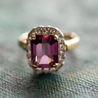 Yellow Gold Amethyst