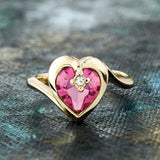 Gold Pink Tourmaline Crystal