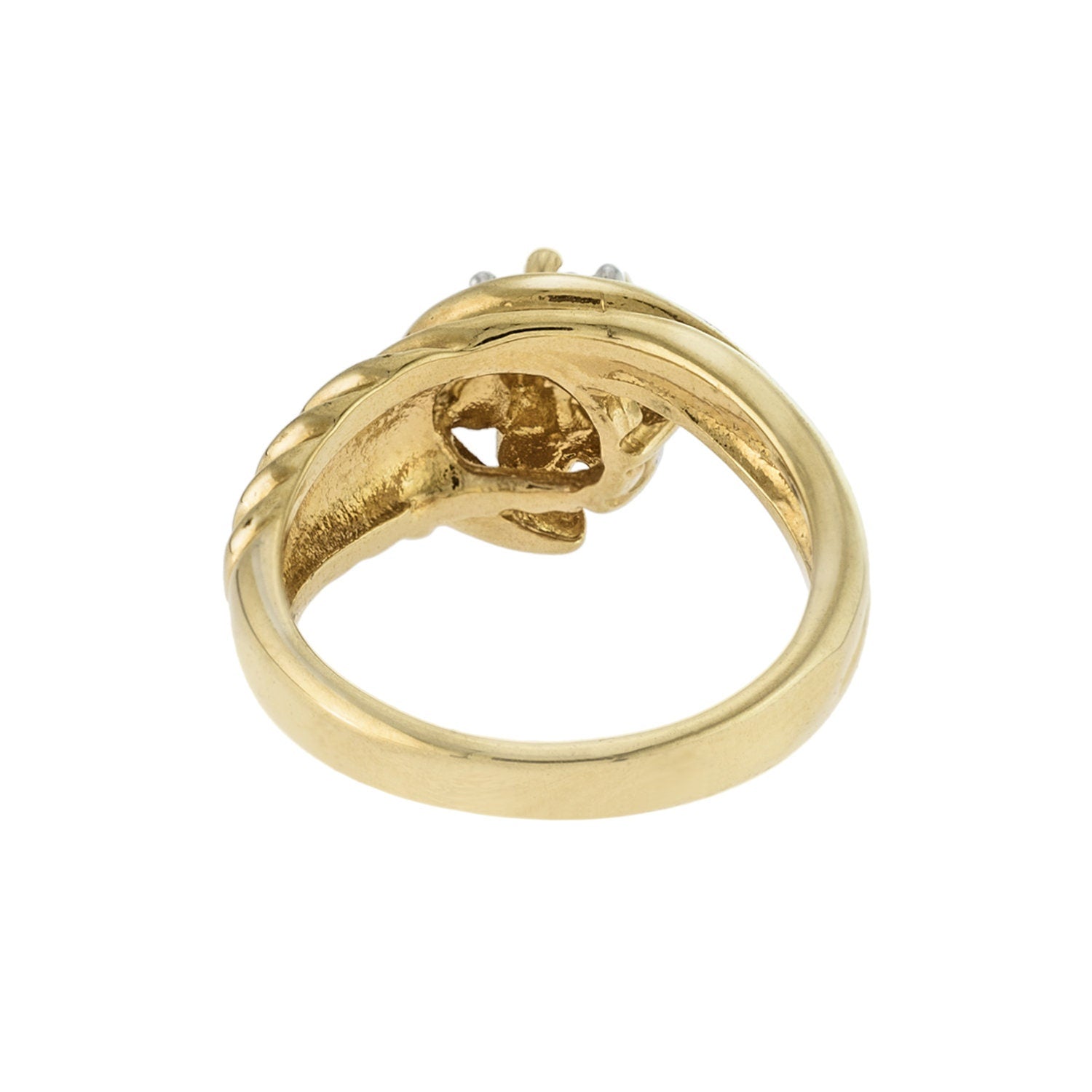 Vintage 1980s Emerald and Clear Austrian Crystal Cluster Ring - 18k Gold Electroplated jewelry image 1