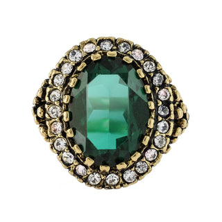 Emerald Crystal Clear Antiqued