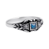 Silver Sapphire Austrian Crystal