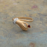 Clear Crystal Ruby Matte