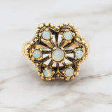 Gold Opal Antiqued