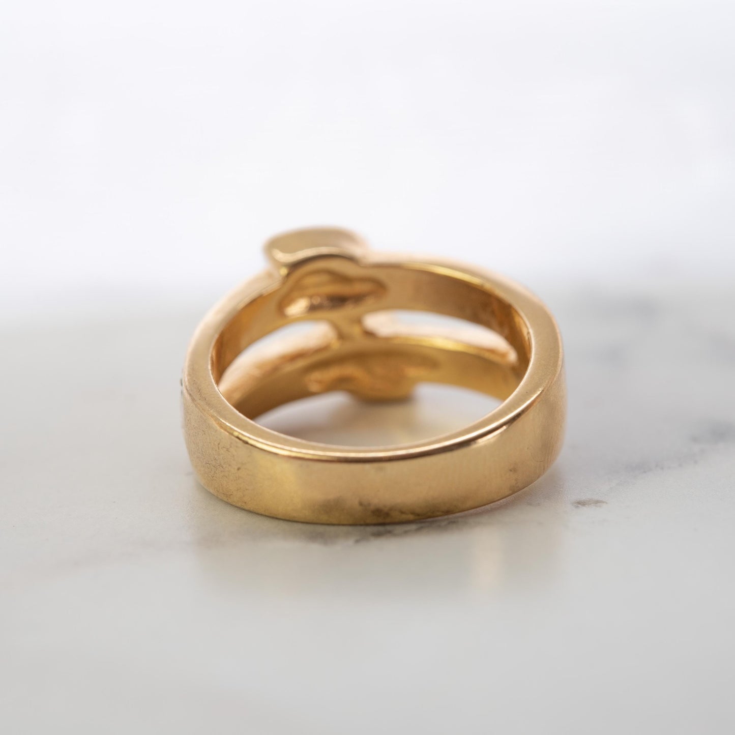 Vintage Jet Black and Clear Austrian Crystal Cocktail Ring - 18k Gold Electroplated jewelry image 1