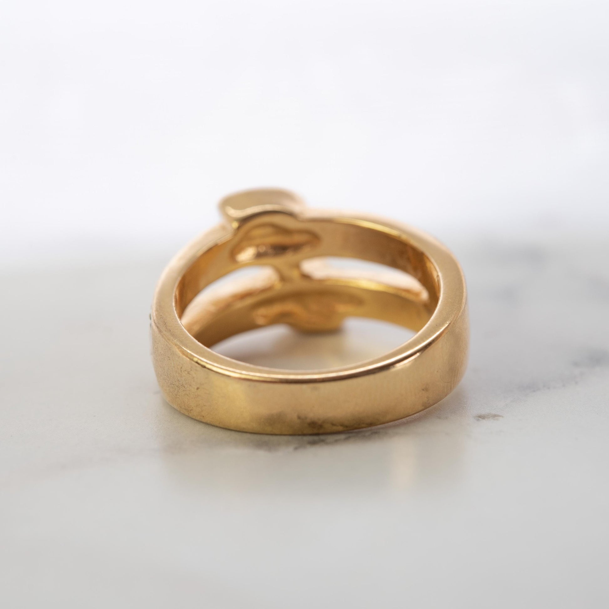 Vintage Jet Black and Clear Austrian Crystal Cocktail Ring - 18k Gold Electroplated jewelry image 1