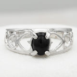 Genuine Onyx White Gold