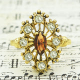 Crystal Gold Clear Austrian Topaz