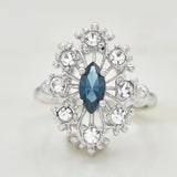 Silver Clear Sapphire