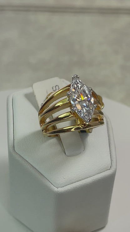 7 ct. Cubic Zirconia Statement Engagement Ring R1941