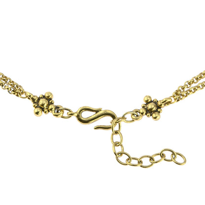 Vintage Oscar De La Renta Beautiful 16 Inch Bead Necklace with 1-1/2"" Extender Size: G