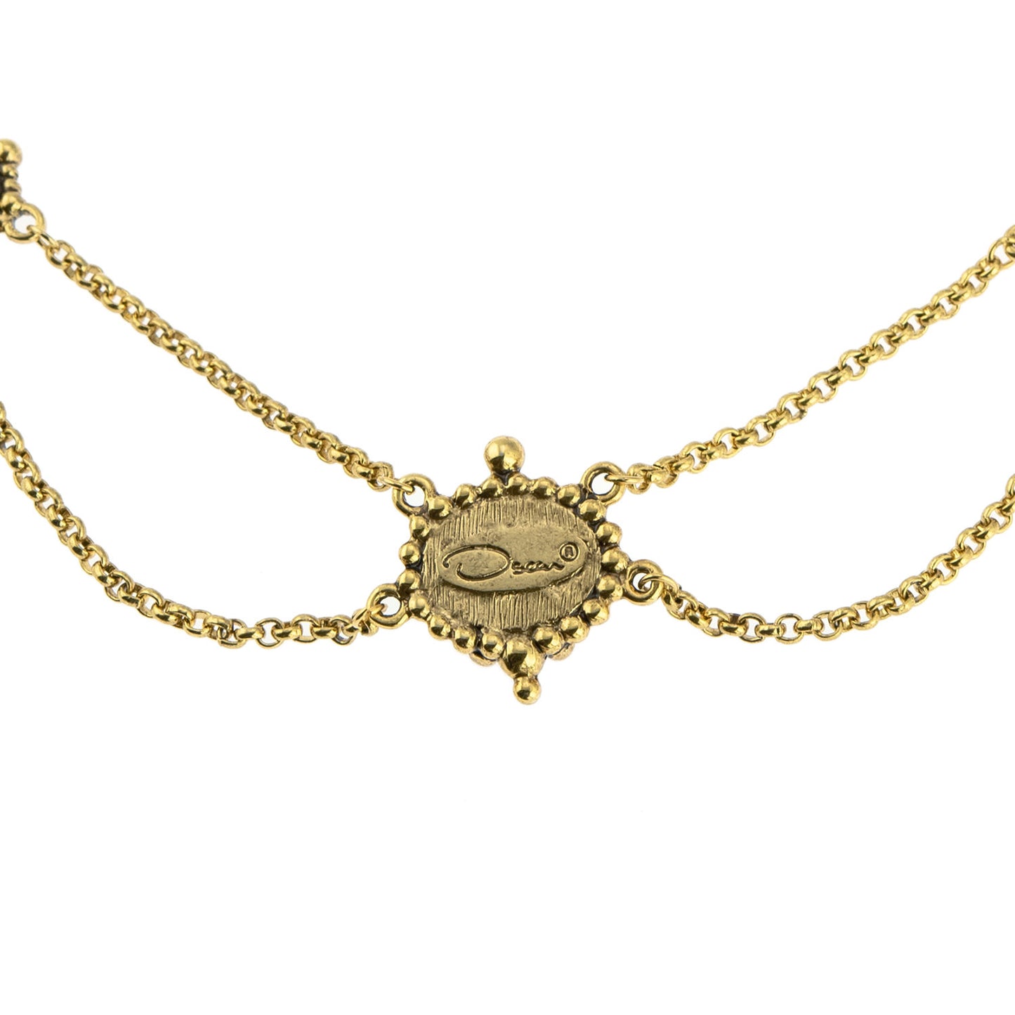 Vintage Oscar De La Renta Beautiful 16 Inch Bead Necklace with 1-1/2"" Extender Size: G