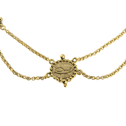 Vintage Oscar De La Renta Beautiful 16 Inch Bead Necklace with 1-1/2"" Extender Size: G