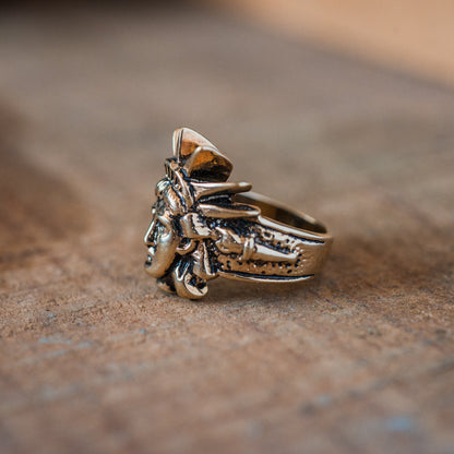 Vintage Ring Lady Liberty Statue of Liberty Jewelry Patriotic R1987
