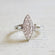 Vintage Pave Ring with Clear Austrian Crystals Antiqued 18kt White gold Electroplated Made in USA