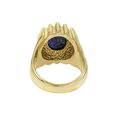 vintage-men's-ring-genuine-sodalite-gold-plated