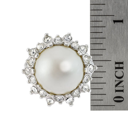 vintage-pearl-bead-Austrian-crystal-ring-white-gold-plated