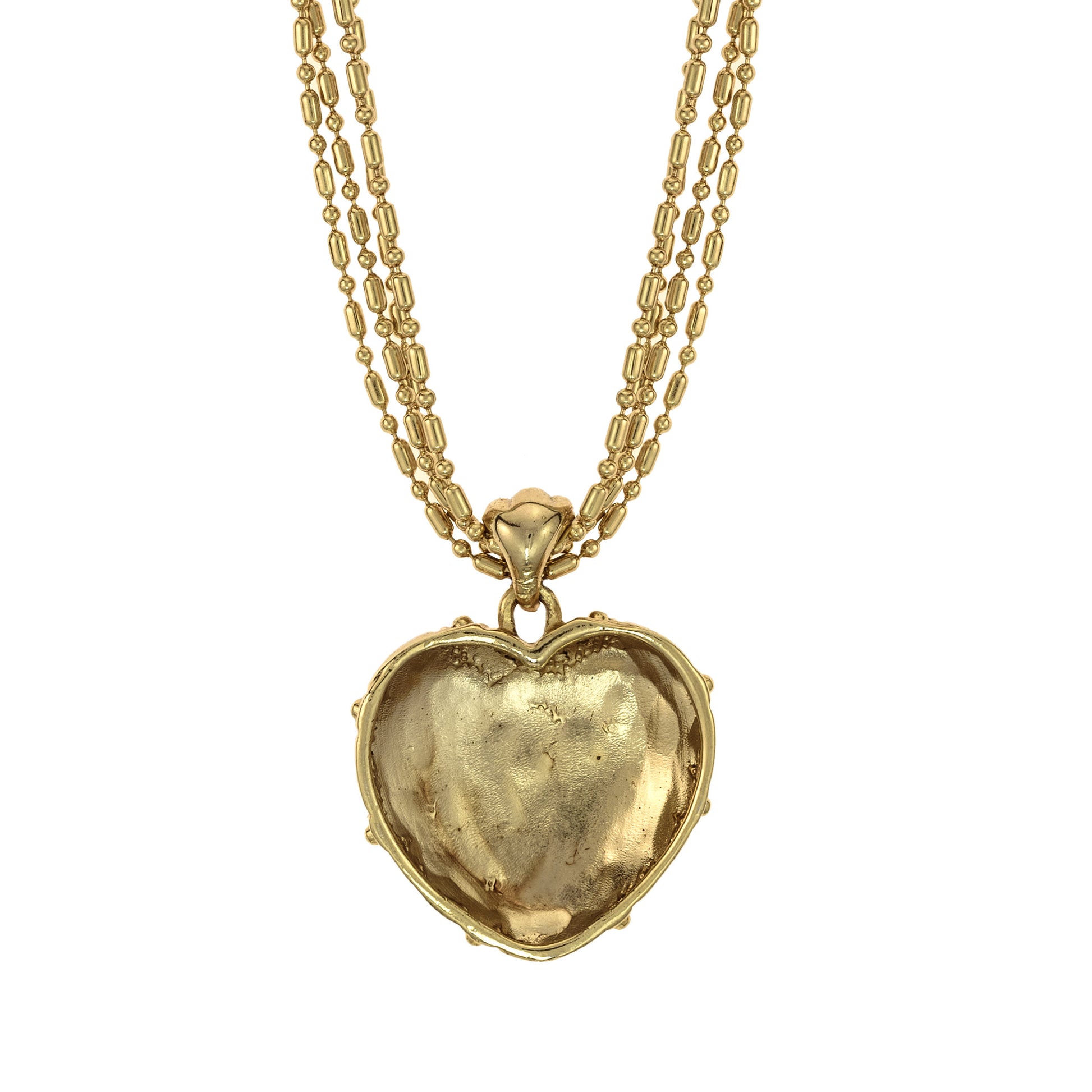 vintage-gold-tone-heart-pendant-necklace