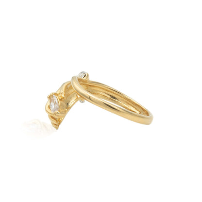 Vintage Austrian Crystals 18k Yellow Gold Matte or Polished Finish Made in USA