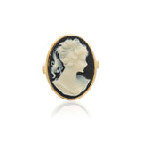 Gold Black Cameo