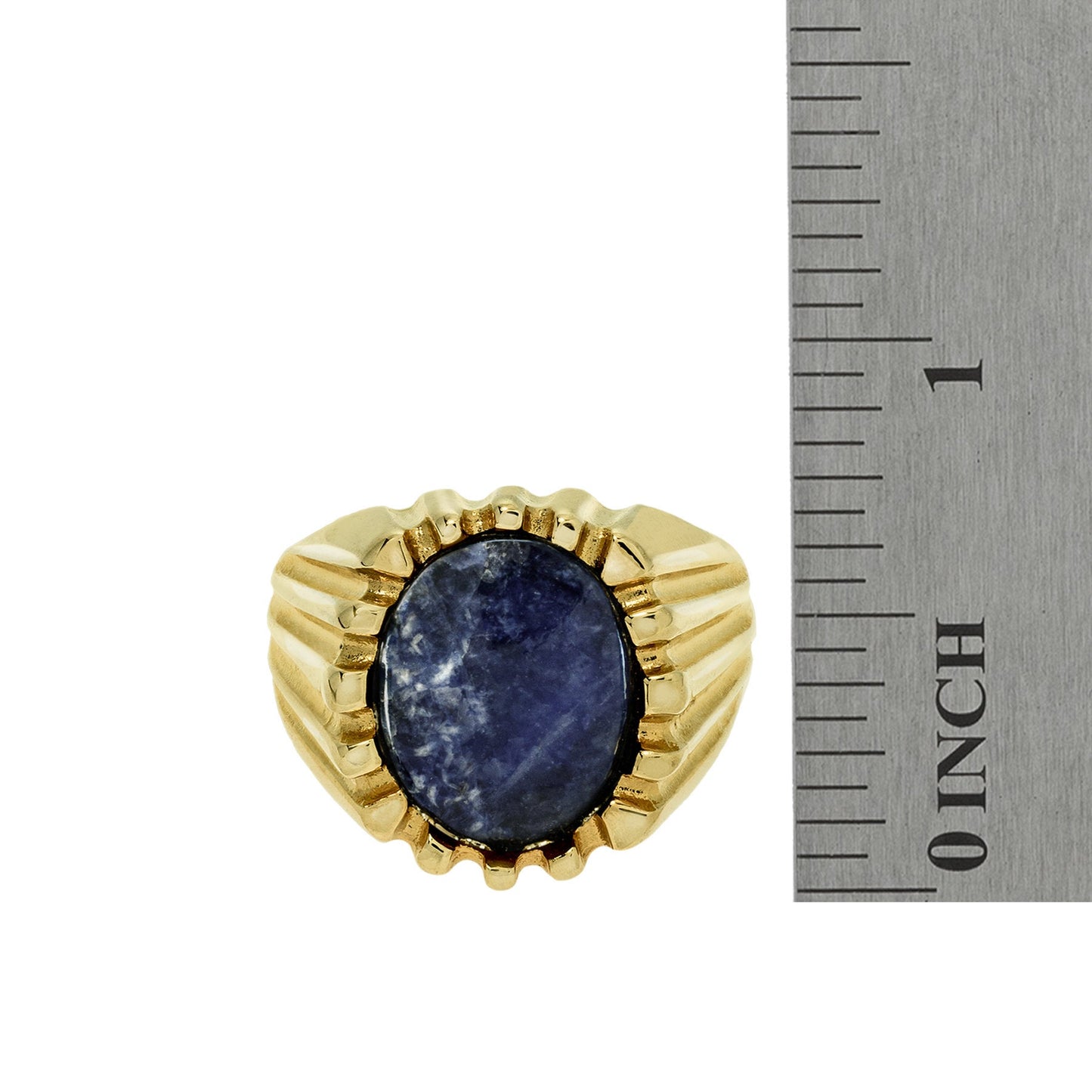 vintage-men's-ring-genuine-sodalite-gold-plated