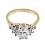 Yellow Gold Clear Cubic Zirconia