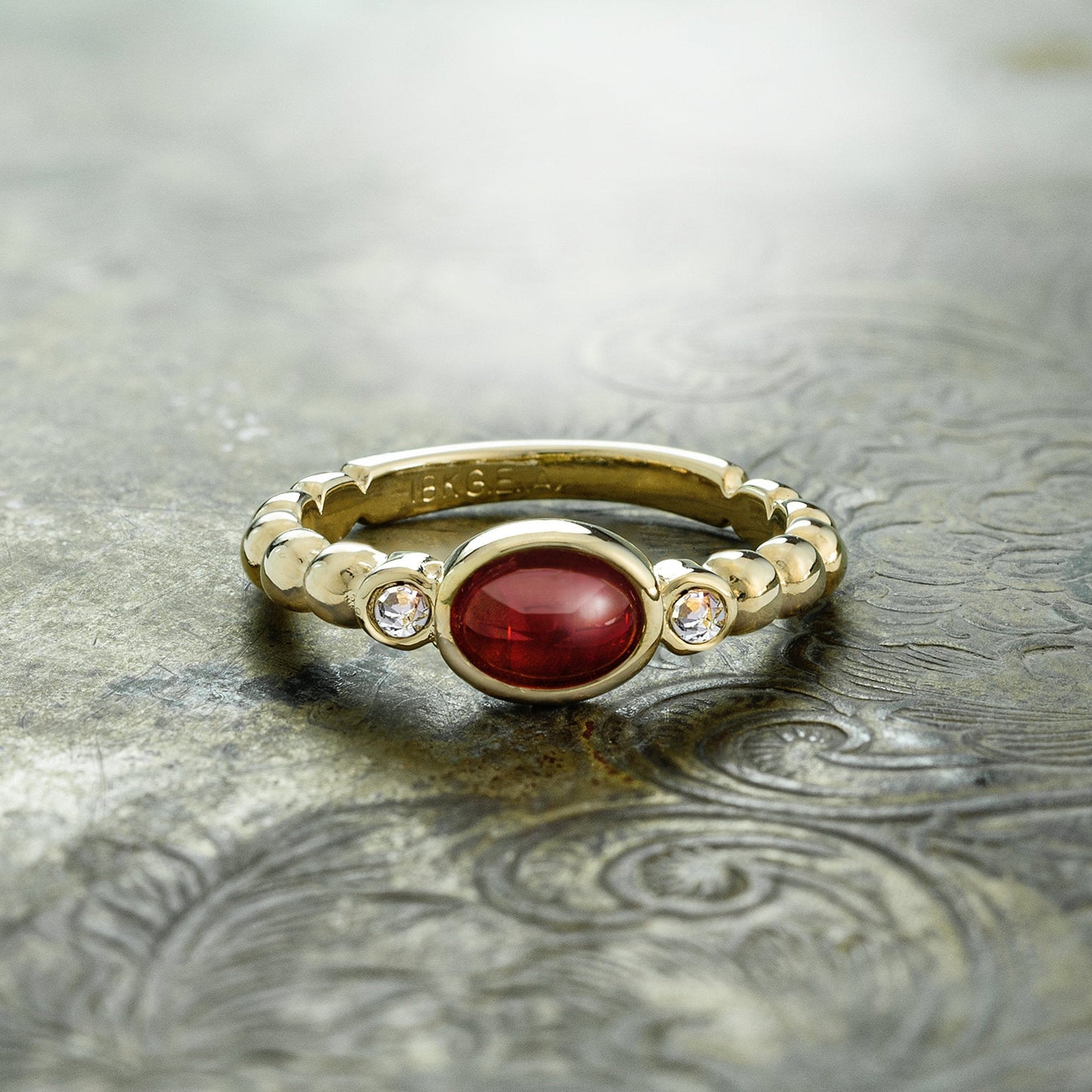 vintage-ruby-clear-Austrian-crystals-yellow-gold-electroplated-ring