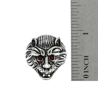 vintage-zodiac-lion-ring-ruby-Austrian-crystals-white-gold-plated