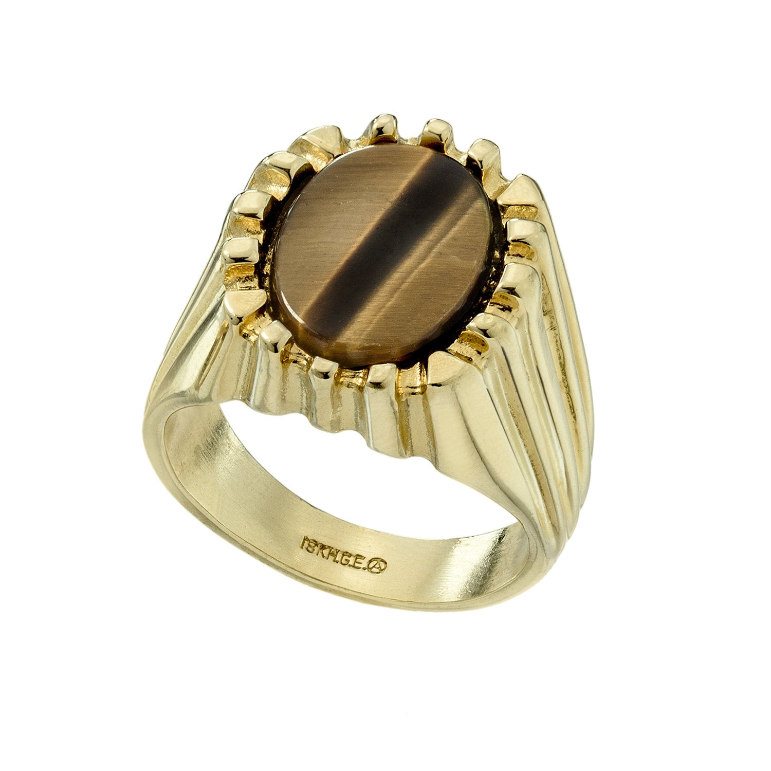vintage-men's-ring-genuine-tiger-eye-gold-plated