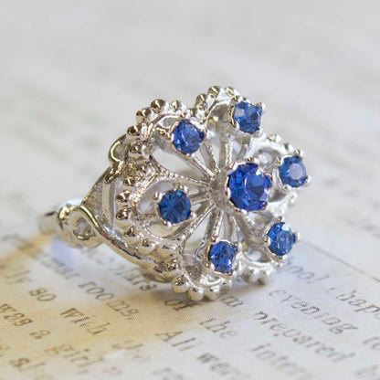 Vintage Citrine Austrian Crystals Filigree Style Antiqued 18k Yellow Gold Electroplated Ring