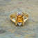Vintage 1980s Garnet and Clear Austrian Crystals 18k Yellow Gold Electroplated January Birthstone Made in USA #R1747