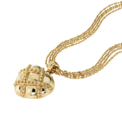 vintage-gold-tone-heart-pendant-necklace