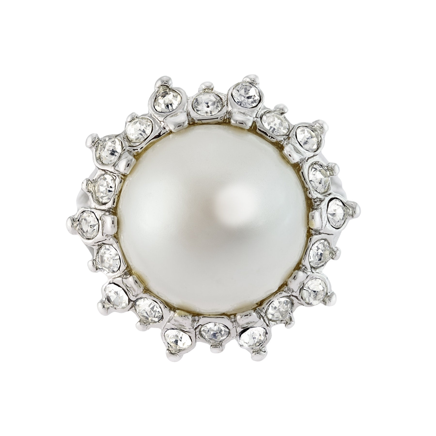 vintage-pearl-bead-Austrian-crystal-ring-white-gold-plated