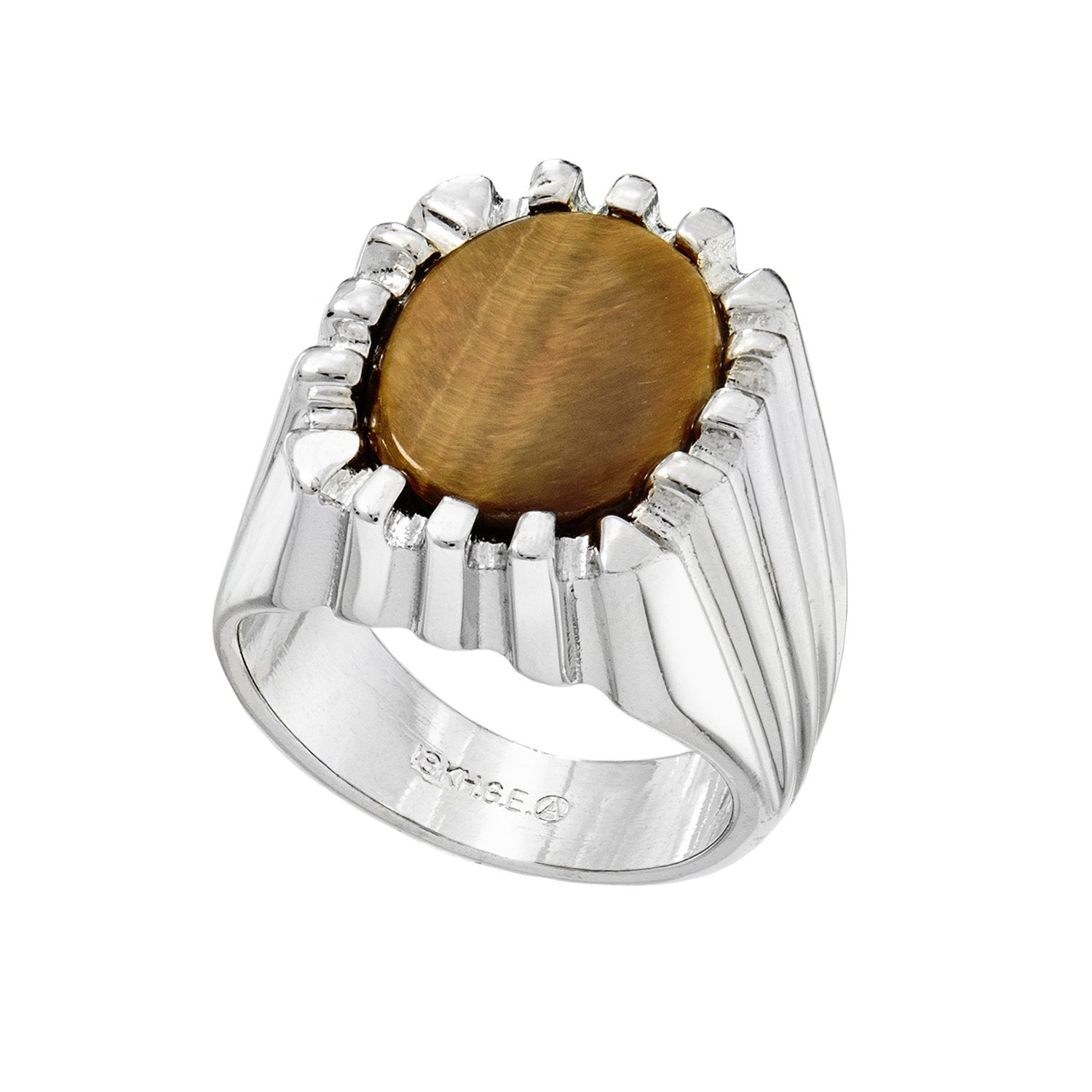 vintage-mens-ring-genuine-tiger-eye-white-gold-plated