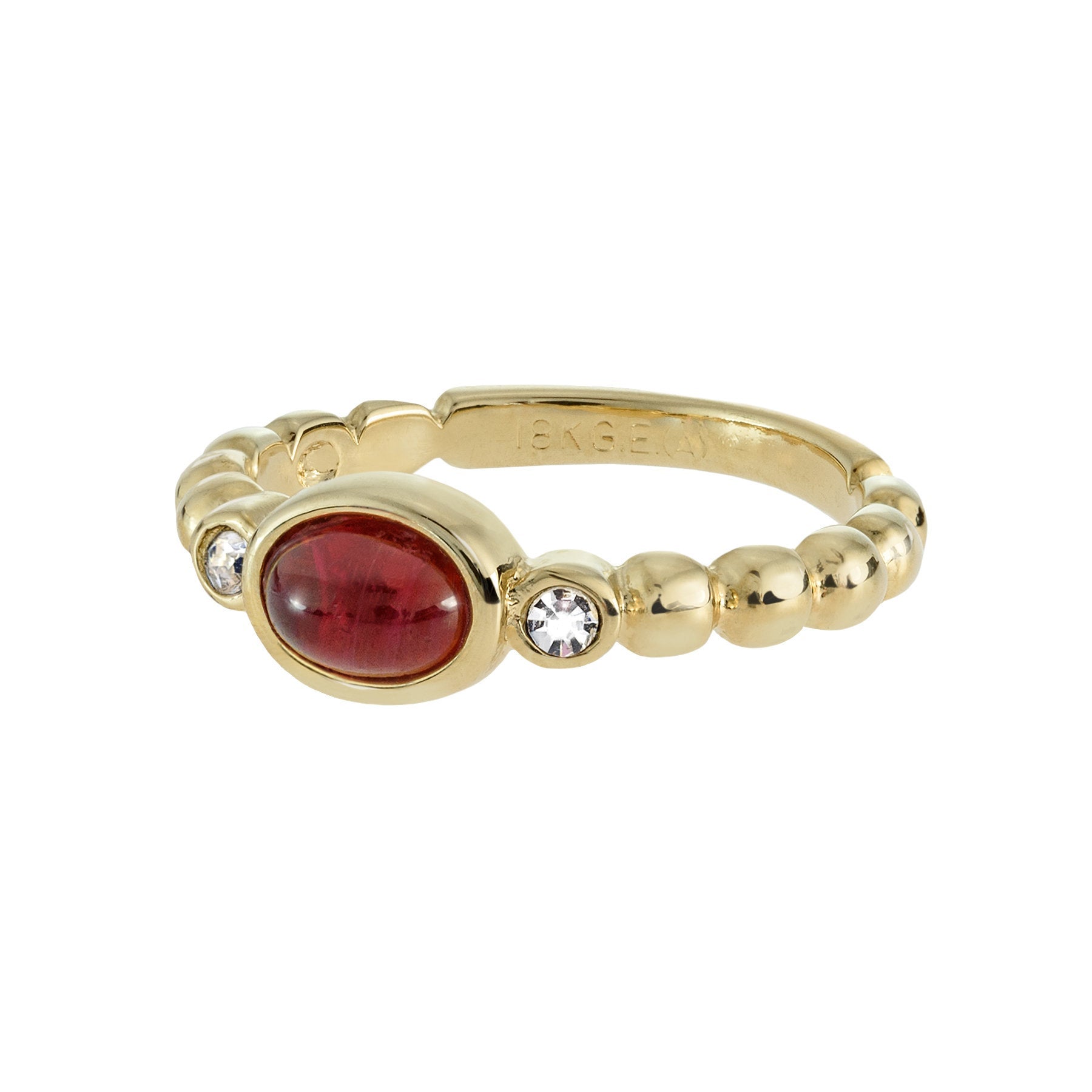 vintage-ruby-clear-Austrian-crystals-yellow-gold-electroplated-ring